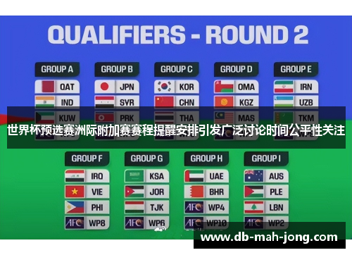 世界杯预选赛洲际附加赛赛程提醒安排引发广泛讨论时间公平性关注